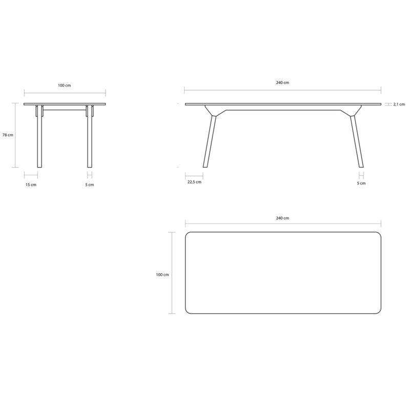 s Table 240 vierkant s Table 240 vierkant