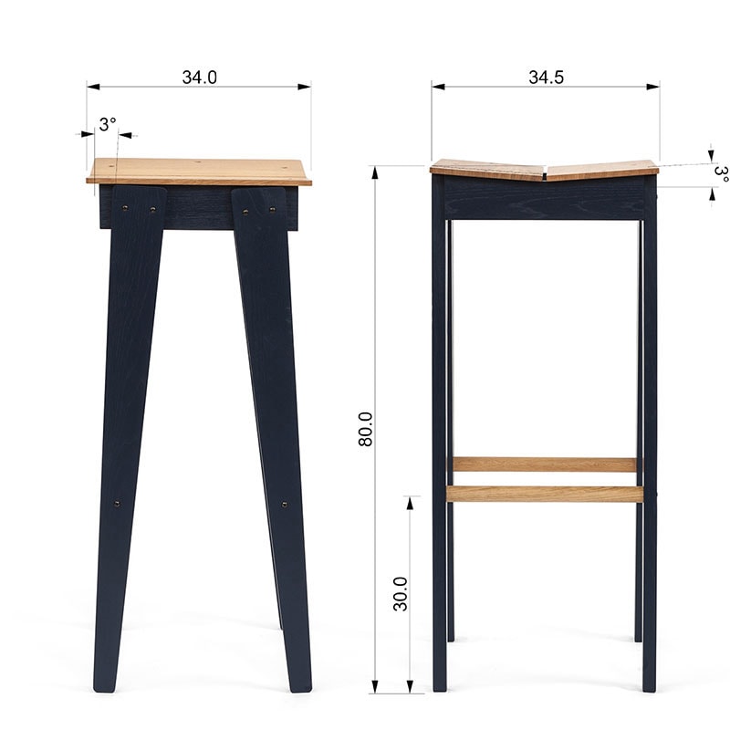 tilt bar stool dimensions