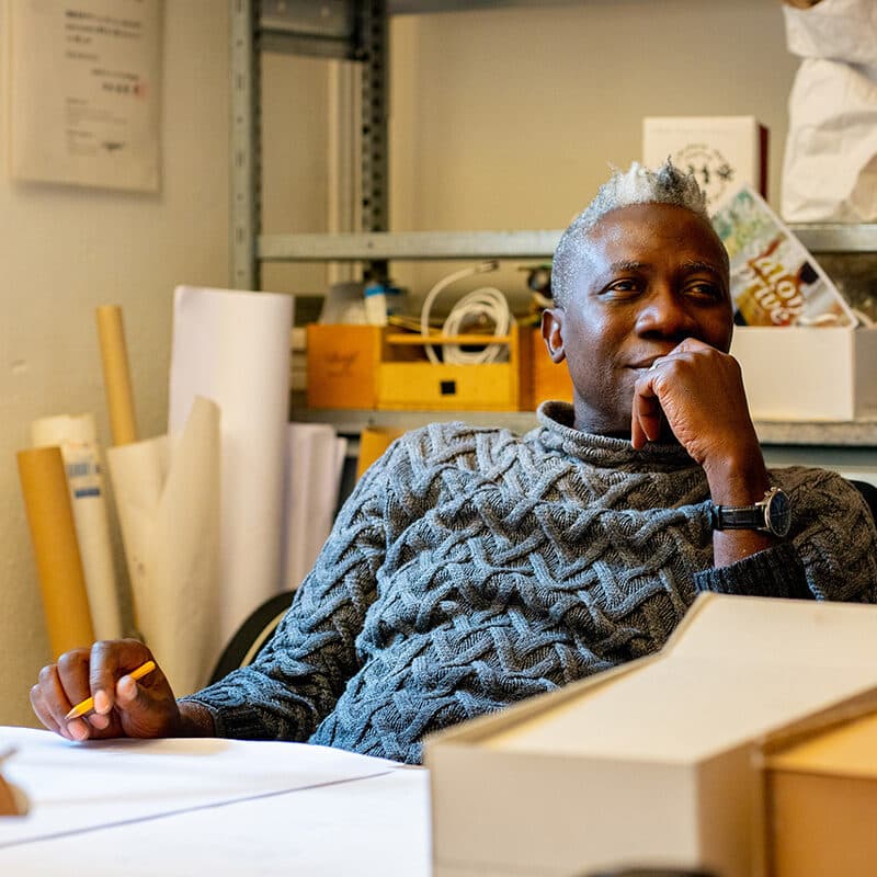 Studio visit Charles O. Job image by Riccardo Schalcher DSC00251